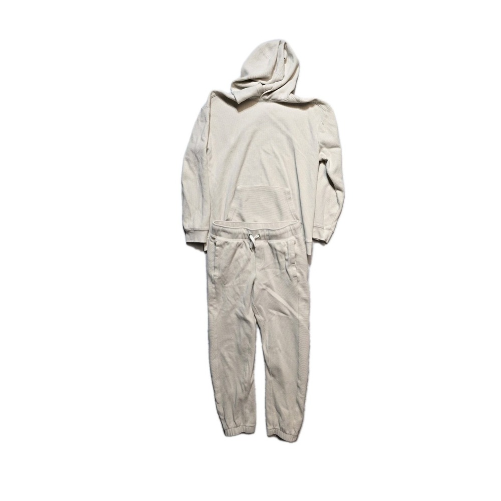 Cat And Jack Boys Set Hoodie Pants Beige XL 14